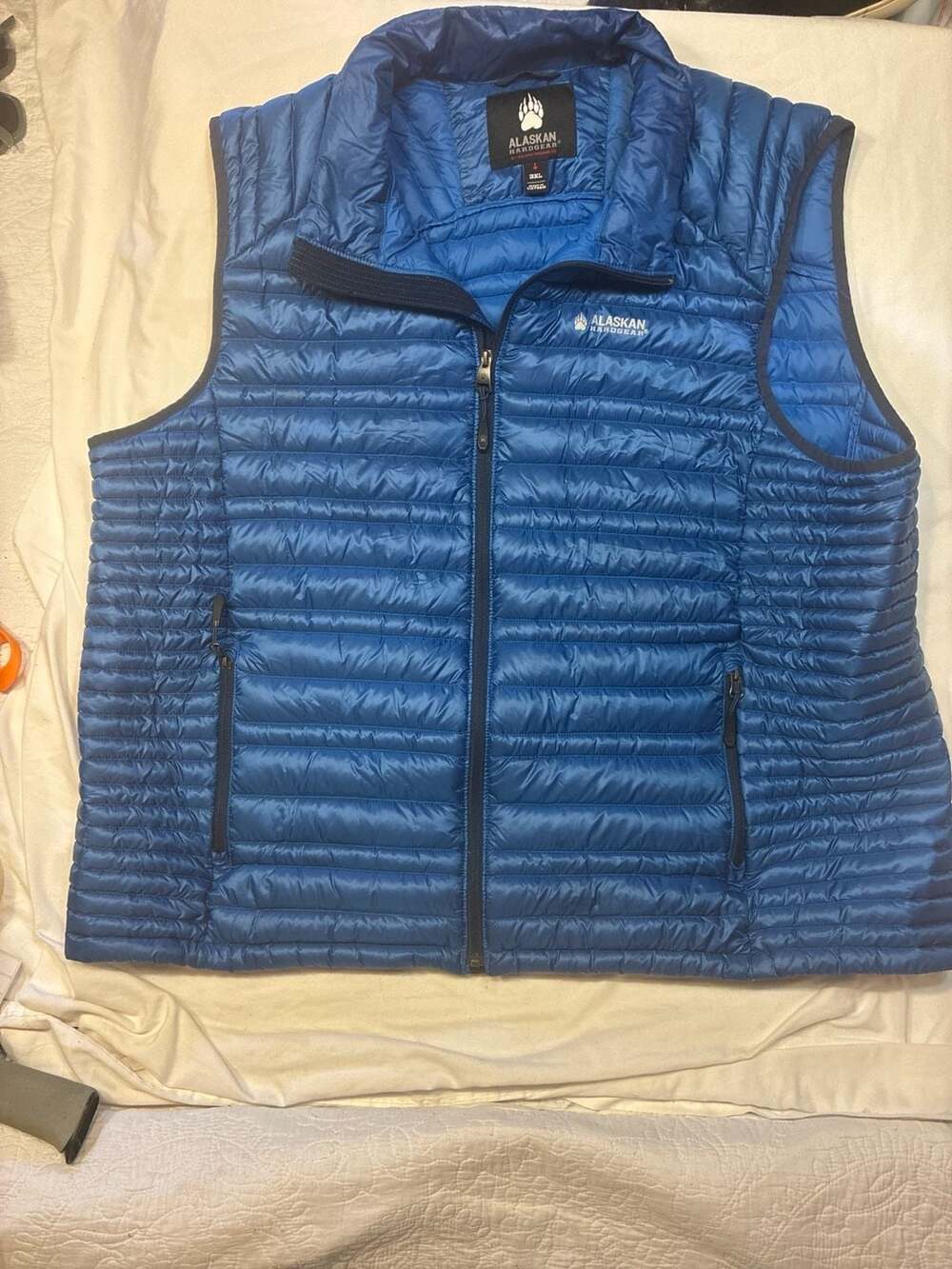 Alaskan Hardgear by Duluth Trading Co. Mens 3XL Blue Lightweight Down Puffer Ves